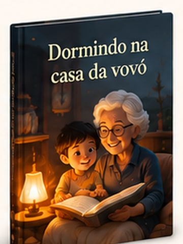 Capa do livro Dormindo na casa da vovó