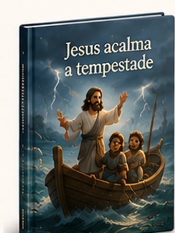 Capa do livro Jesus acalma a tempestade
